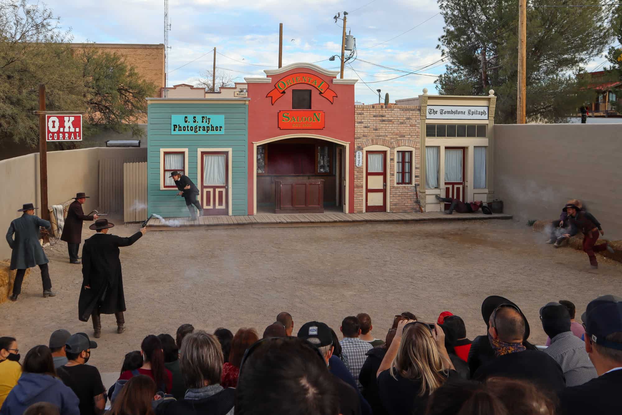 the gunfight show at the ok corral is definitely something that tops the things to do in tombstone, az