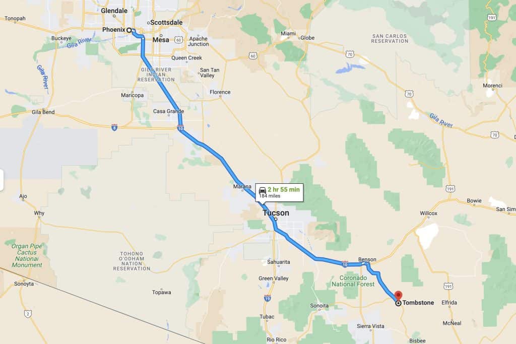 Phoenix To Tombstone: Getting There & 11 Best Road Trip Stops